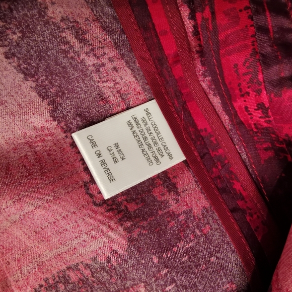 BCBG MaxAzria NWOT 100% silk trench coat - Picture 8 of 8